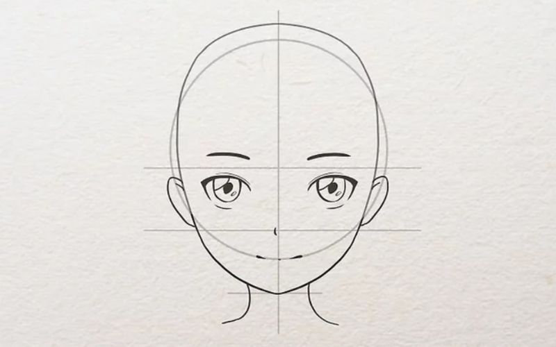 Cách vẽ mắt, chân mày, miệng của anime nữ