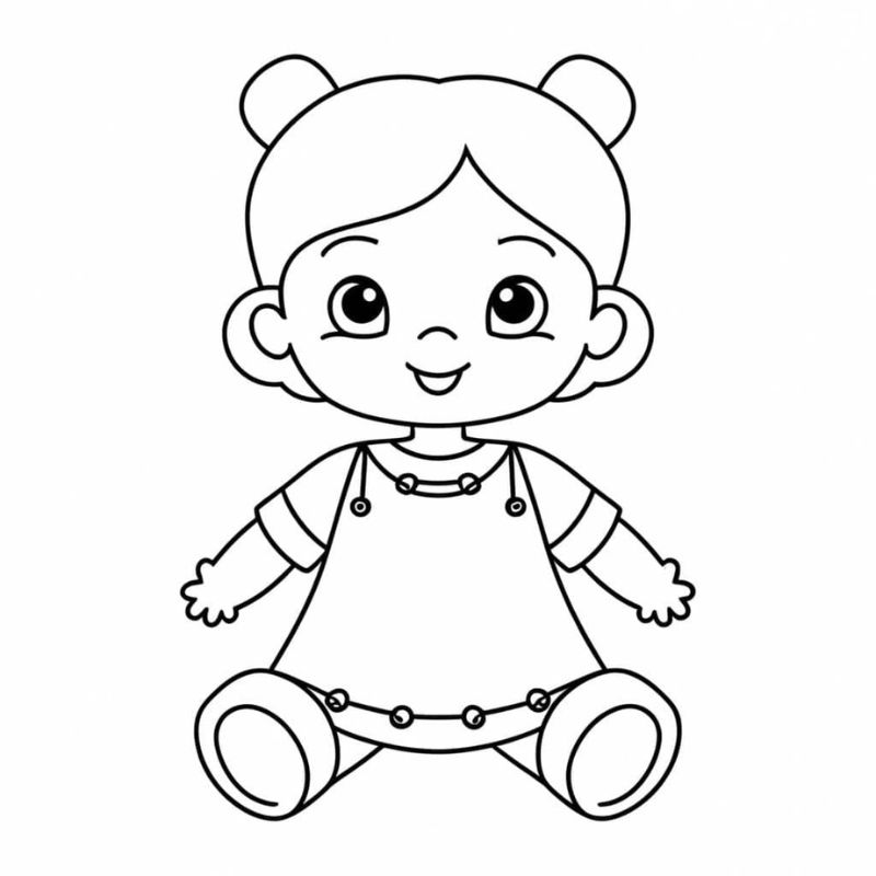 Cách vẽ búp bê giấy đẹp nhất