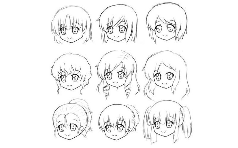 Hướng dẫn vẽ búp bê giấy anime đơn giản