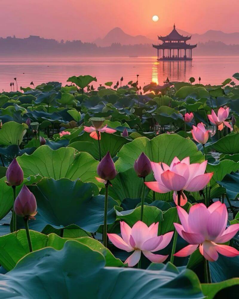 Ảnh hoa sen đẹp làm hình nền