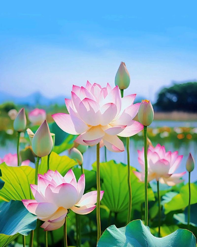 Hình nền hoa sen 3d đẹp