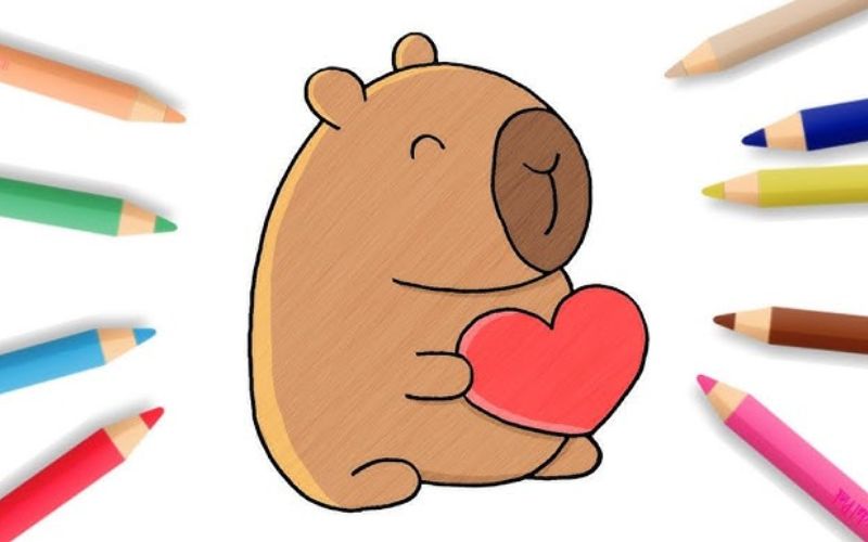 Ảnh Capybara cute đáng yêu