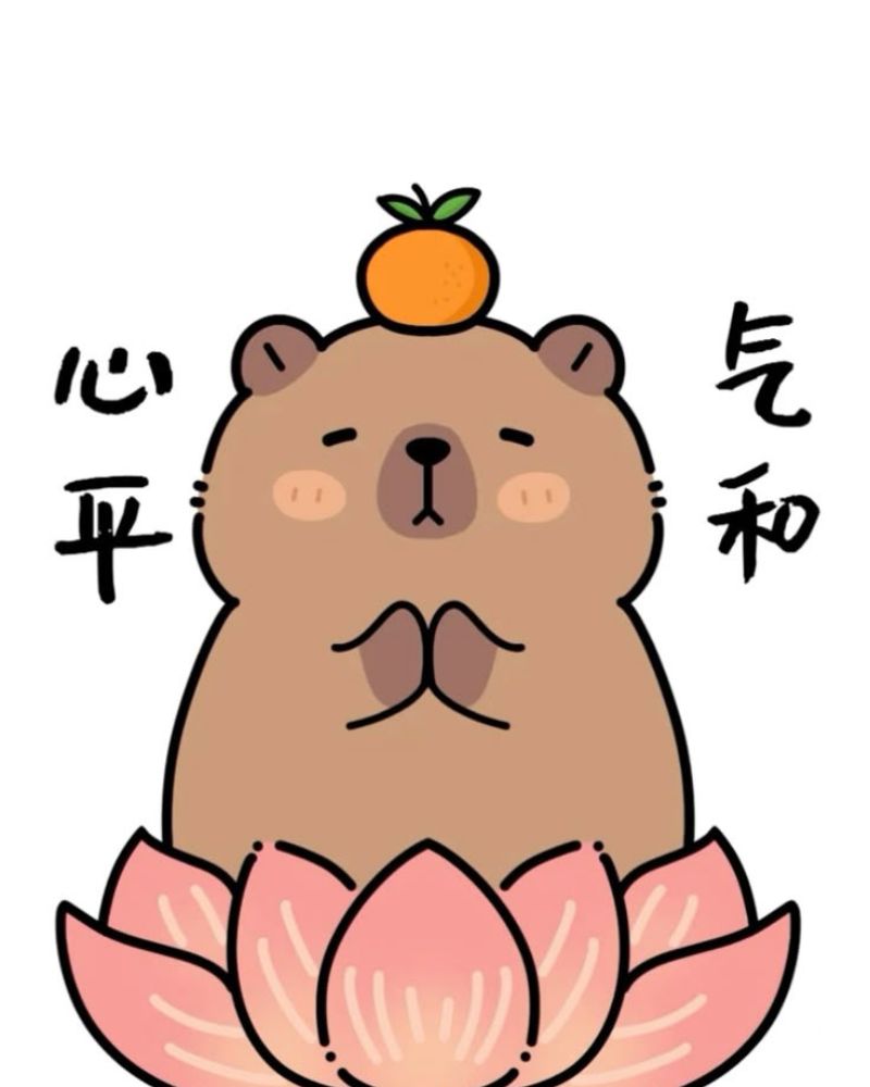 Avatar hình nền capybara chibi