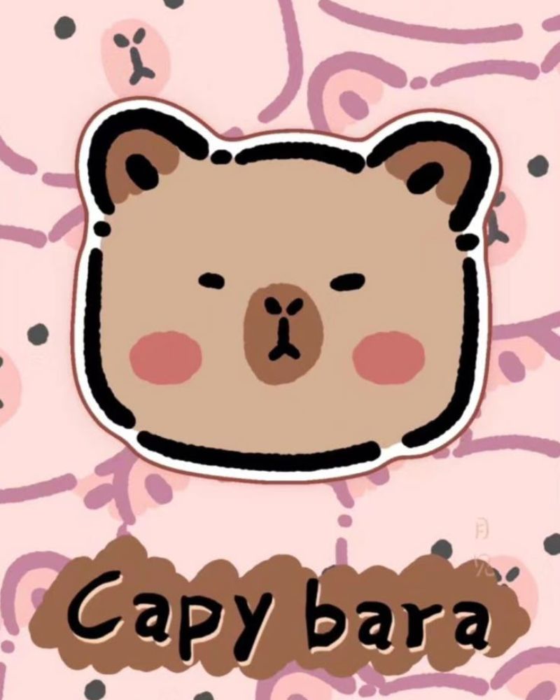 Hình ảnh nền capybara chibi