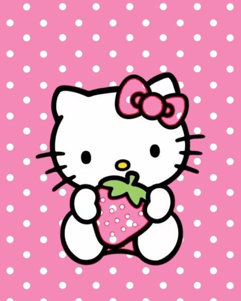 Ảnh nền Hello Kitty cute cho điện thoại