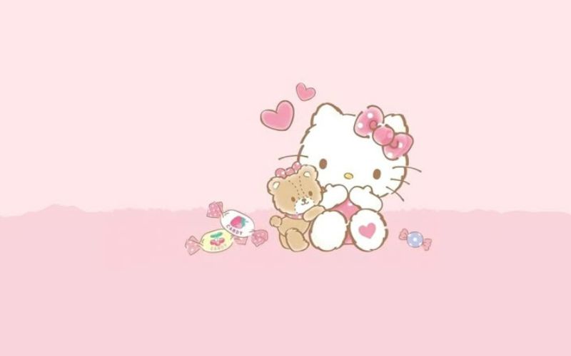 Hình nền Hello Kitty cho máy tính