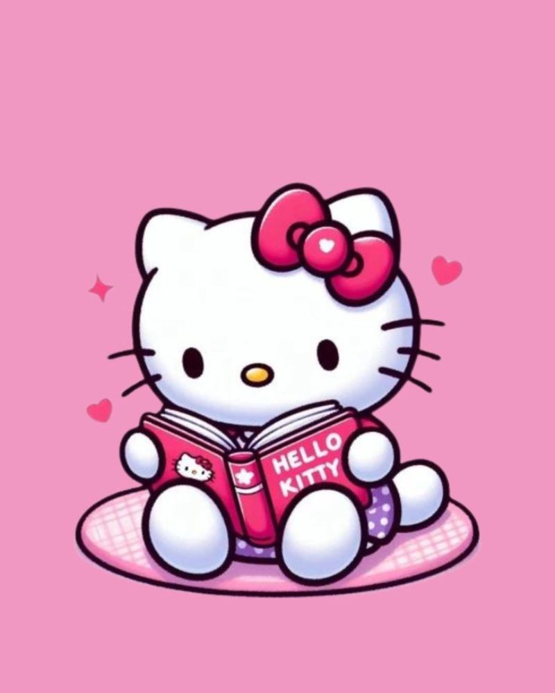 Hình nền hello kitty cho điện thoại màu hồng