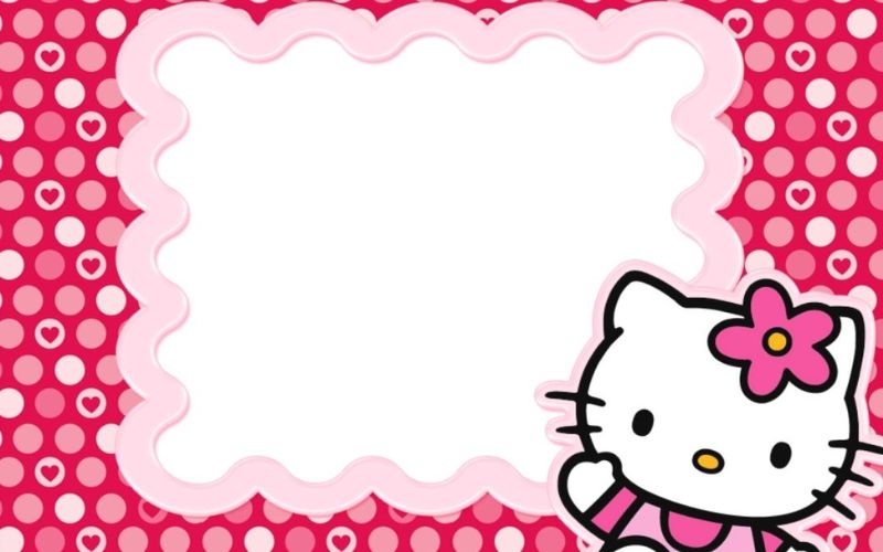 Hình nền PowerPoint Hello Kitty 