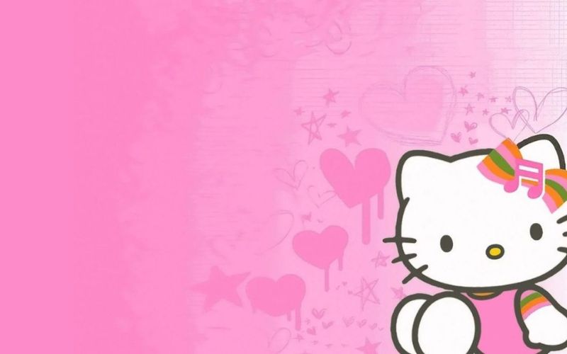 Hình nền Powerpoint Hello Kitty