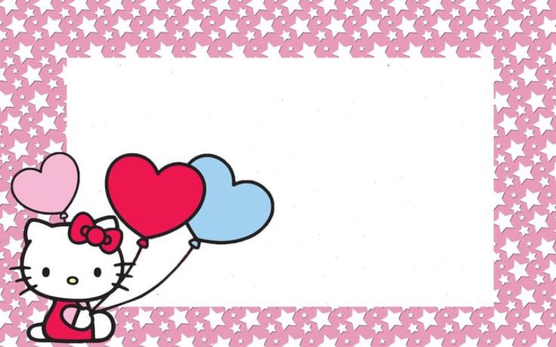 Cách chỉnh ảnh nền Hello Kitty màu hồng nâng cao
