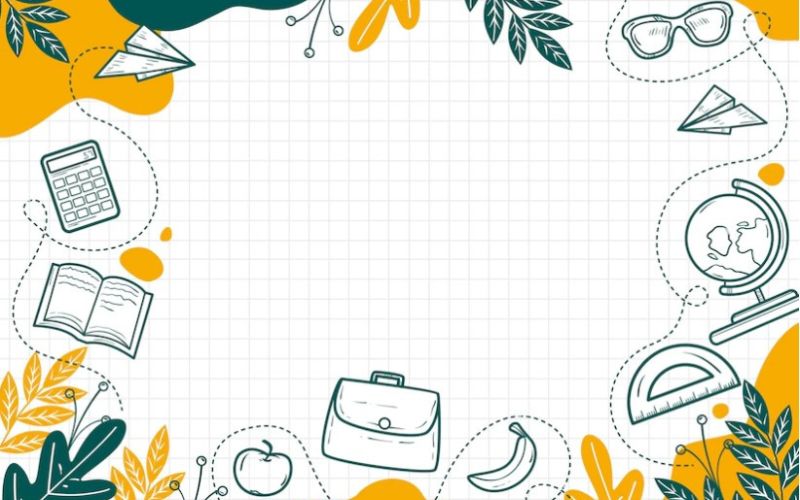 Hình nền PowerPoint học tập cute