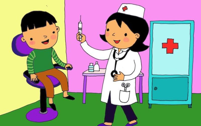 Vẽ ước mơ của em làm bác sĩ