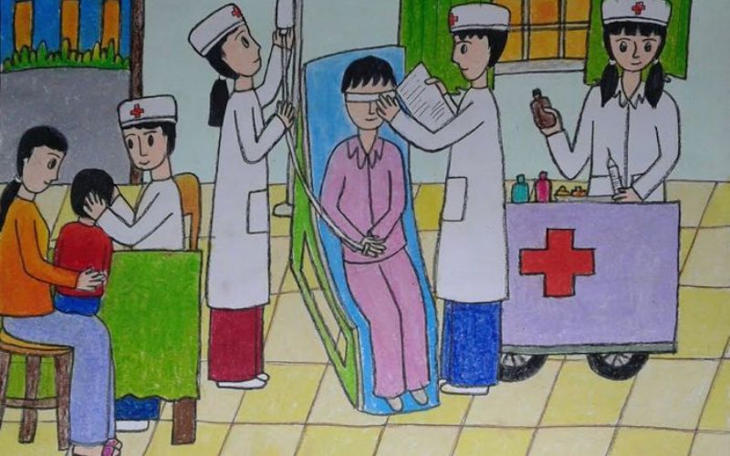 Tranh vẽ ước mơ làm bác sĩ