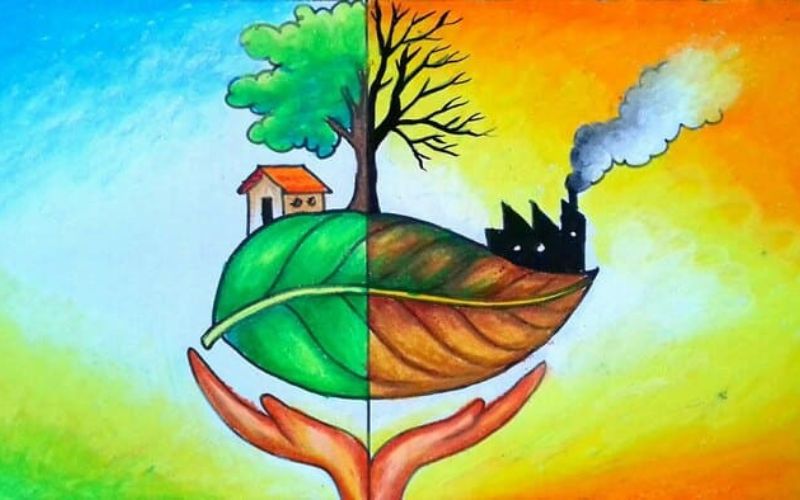 Vẽ tranh bảo vệ bầu không khí
