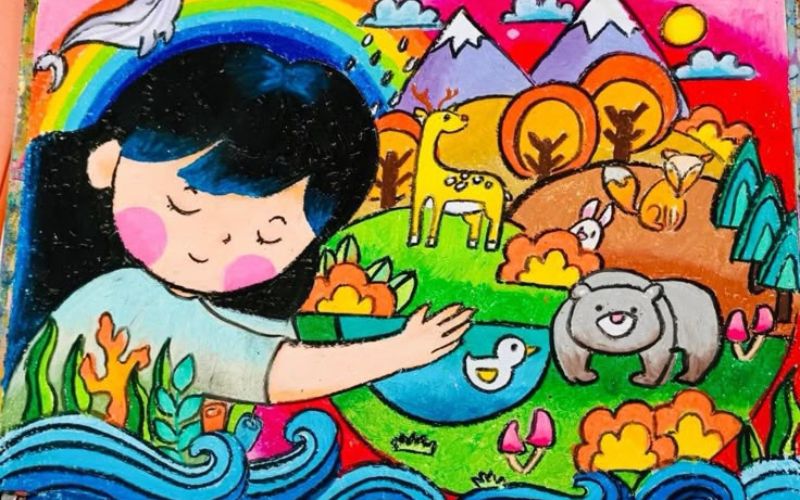 Tranh vẽ về bảo vệ động vật hoang dã