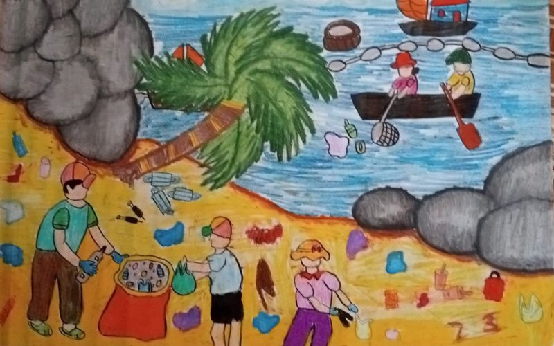 Vẽ tranh bảo vệ môi trường biển đẹp nhất
