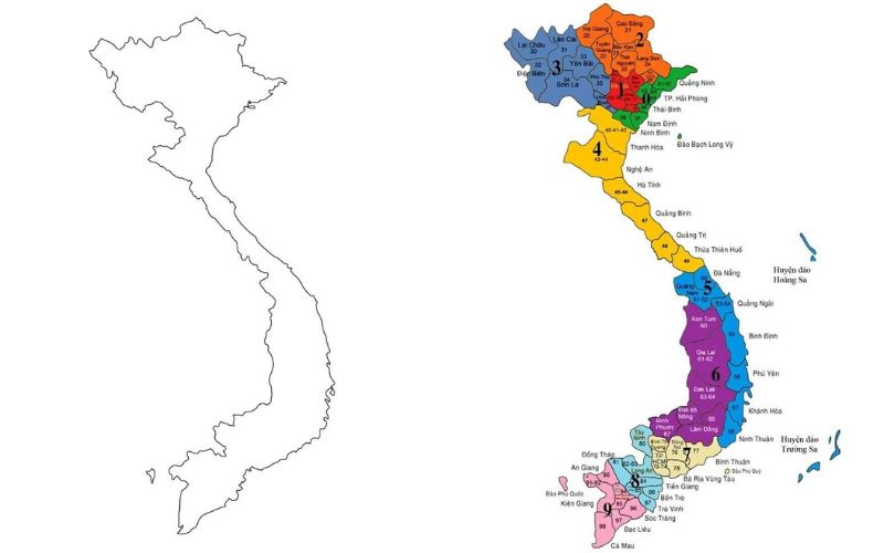 Cách vẽ bản đồ Việt Nam