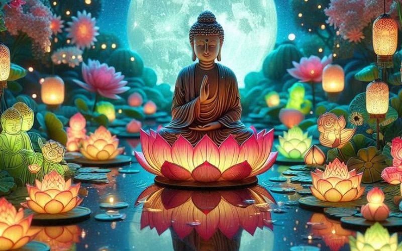 Hình nền hoa sen phật giáo- Tuyển chọn hình nền hoa sen Phật giáo đẹp cho máy tính