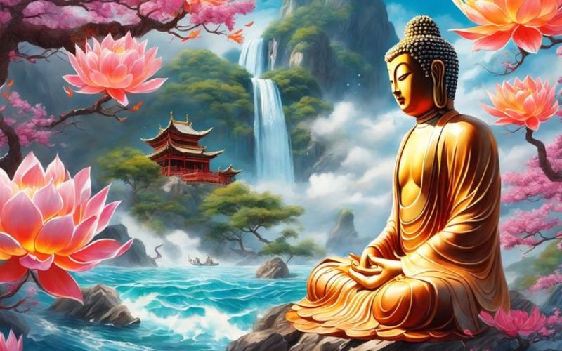 Hình nền hoa sen phật giáo- Tuyển chọn hình nền hoa sen Phật giáo đẹp cho máy tính